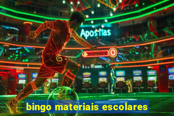 bingo materiais escolares